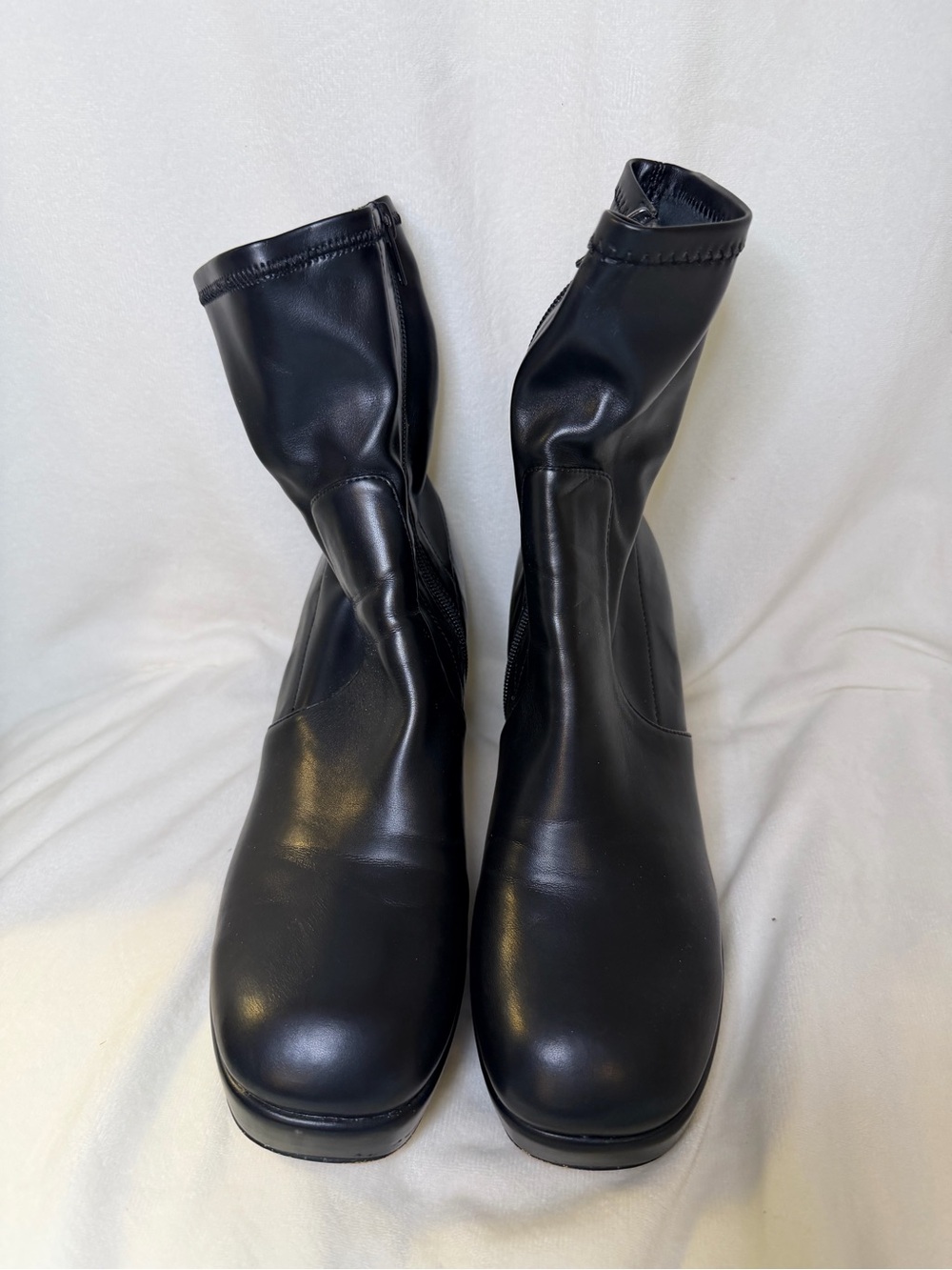 Silent D Otto Boots for Anthropologie Black Platform Block Heel Boot 8.5 / EU 39